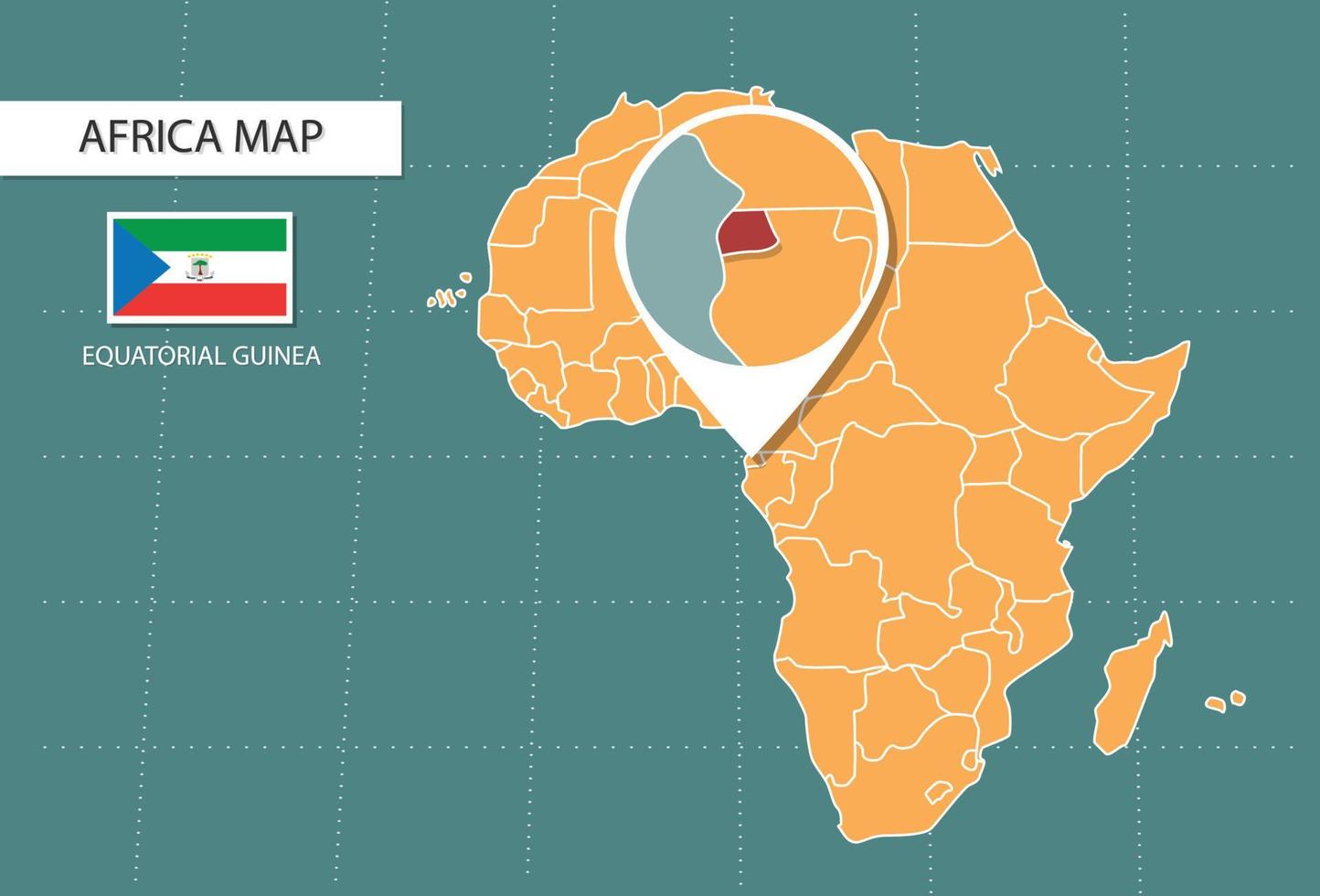 Map showing Equatorial Guinea location in Africa